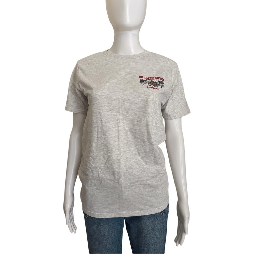 Billabong Gray Short-Sleeve California Logo T-Shirt Small
